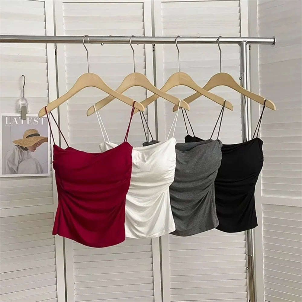 Pleated Corset Camisole Top - view 4