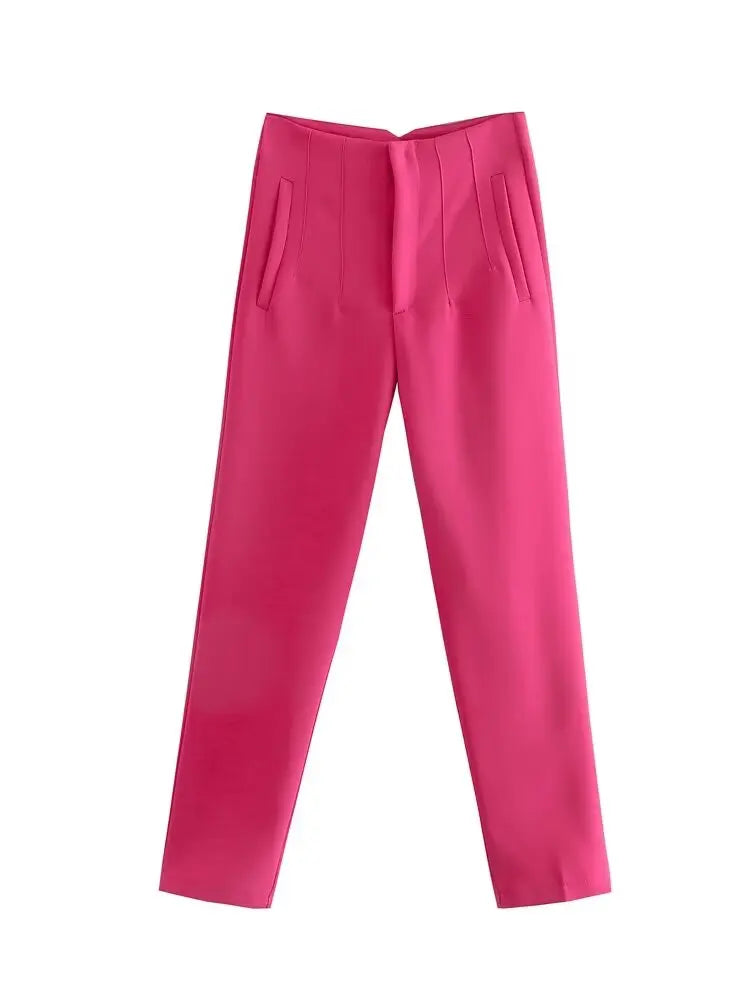 High-Waist Pencil Office Trousers - view 5
