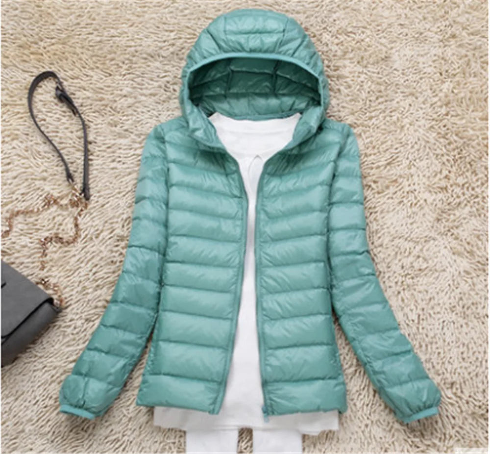 Packable Hooded Puffer Jacket - view 13
