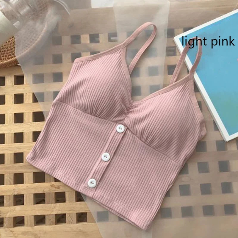 Knit Chest-Wrap Camisole - view 8