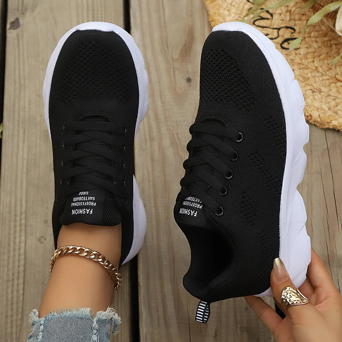 Mesh Platform Running Sneakers - view 13