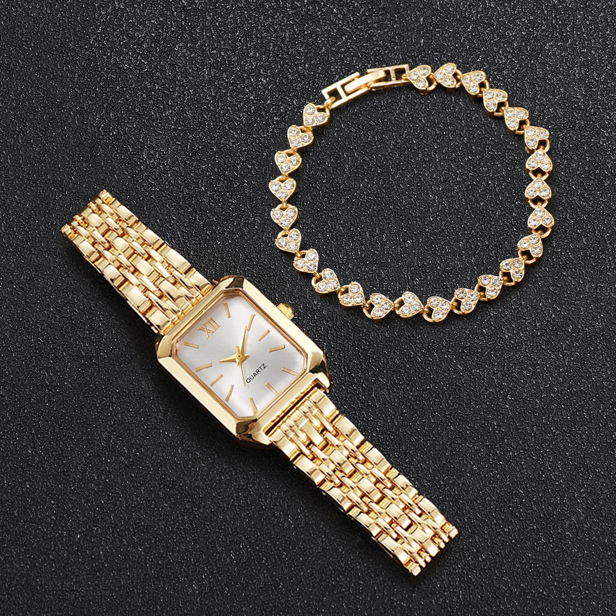 Rhinestone Watch & Bracelet Set - view 4