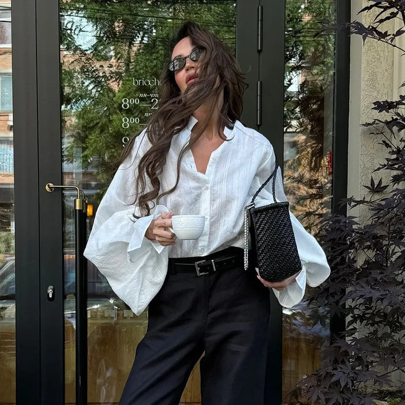 Oversized Cotton Poplin Shirt - view 4