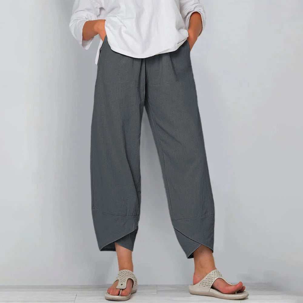 Cotton Linen Harem Pants - view 10