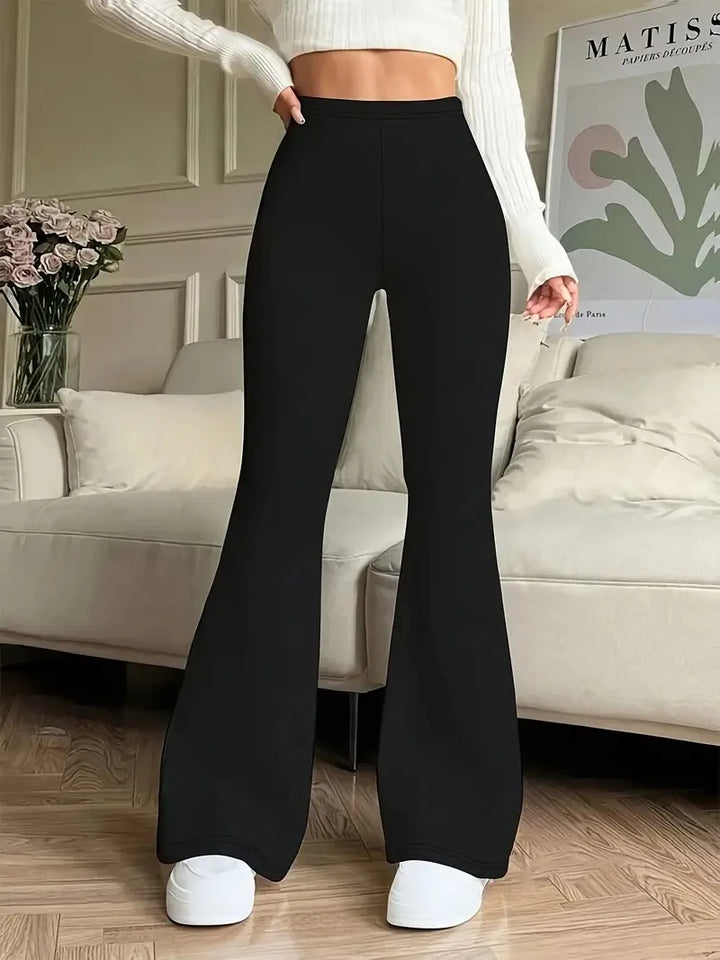 High-Waist Flared Yoga Leggings