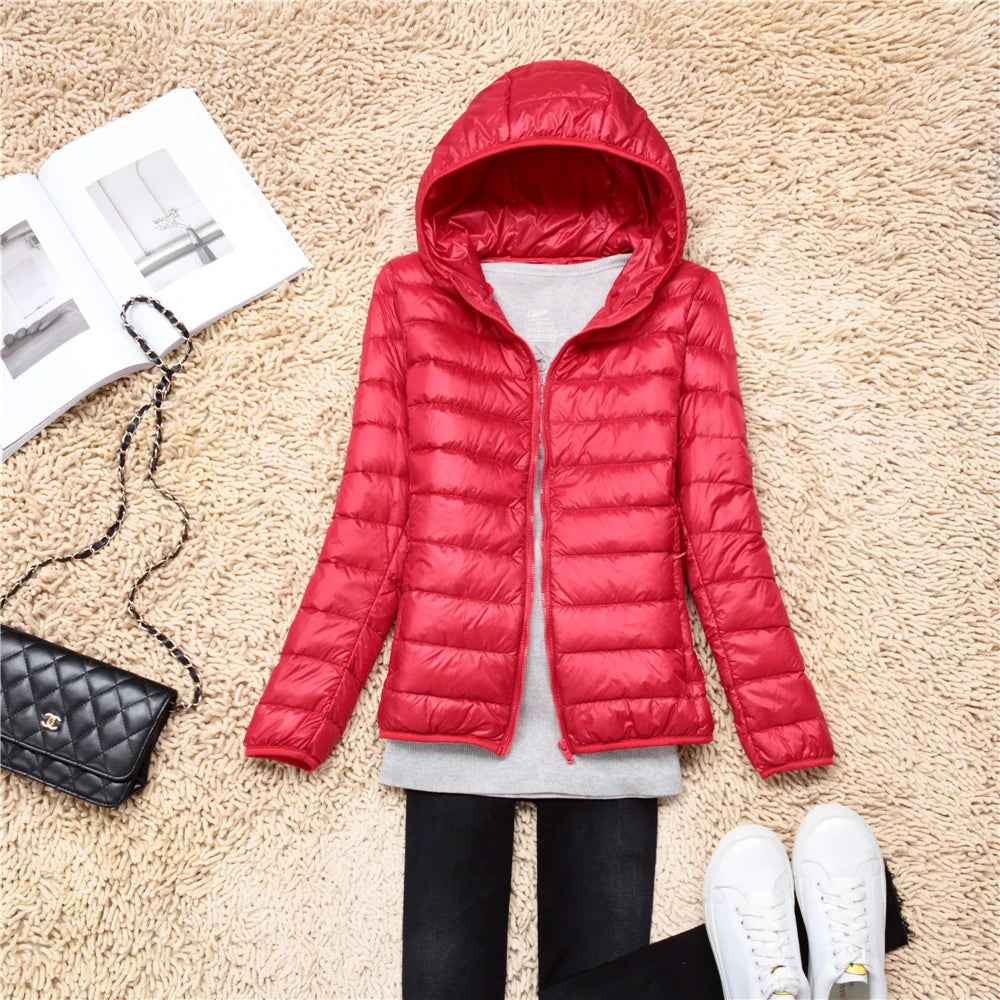 Packable Hooded Puffer Jacket - view 17