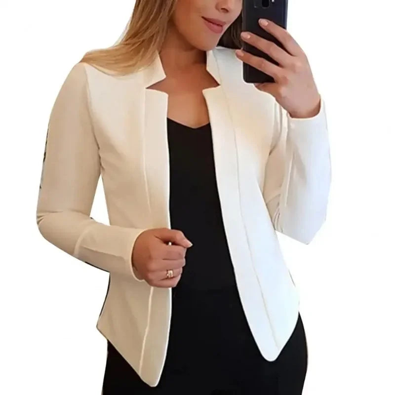 Open-Front Knit Blazer - view 4