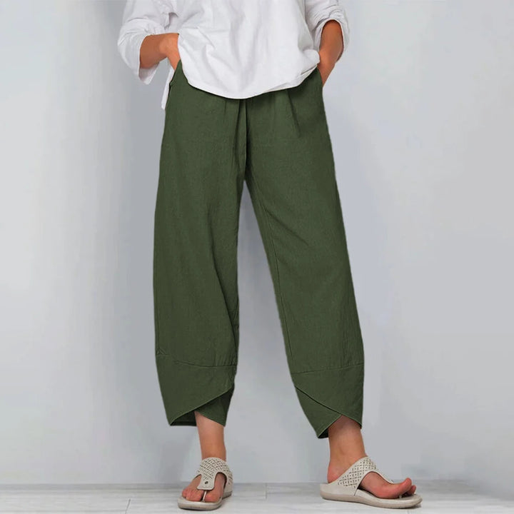 Cotton Linen Harem Pants - view 2