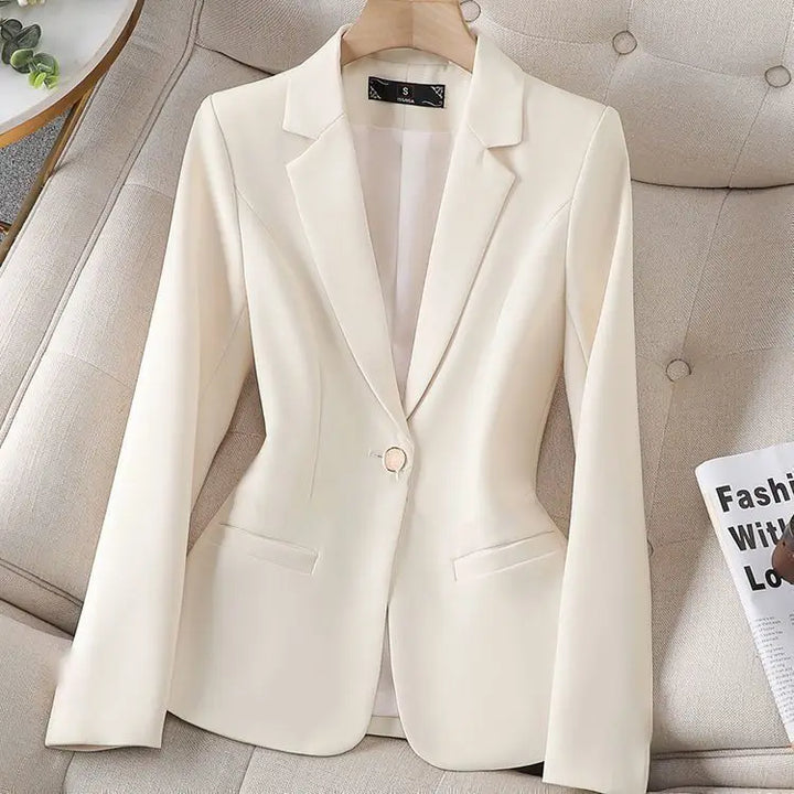 Slim One-Button Short Blazer - view 2