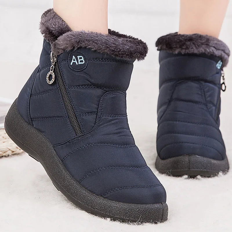 Fur-Lined Waterproof Ankle Boots - view 4