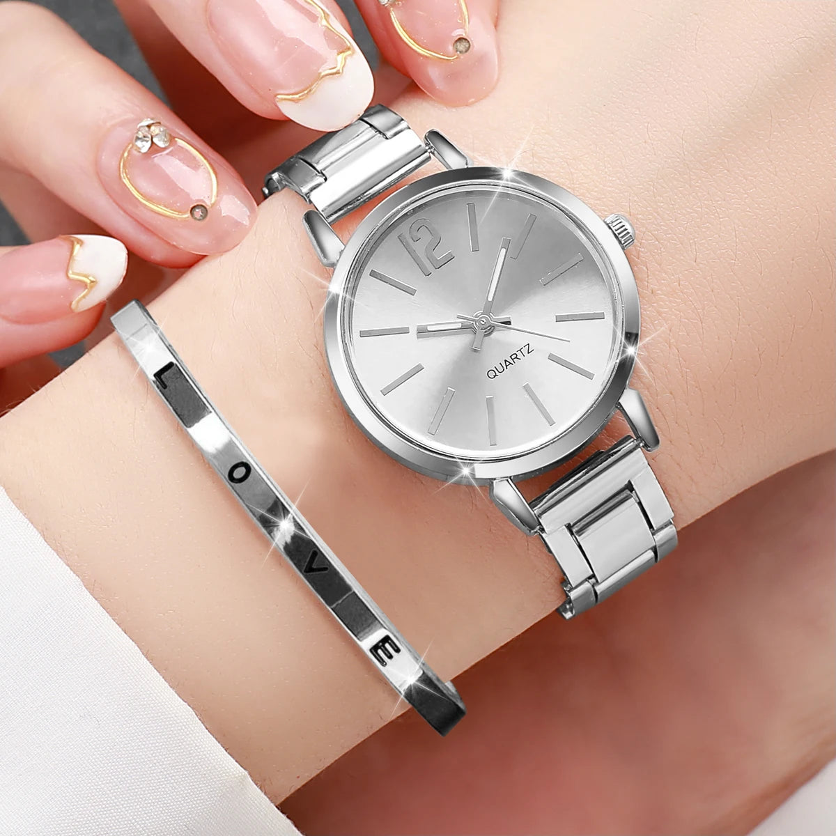 Watch & Cuff Bracelet Duo Set - view 5