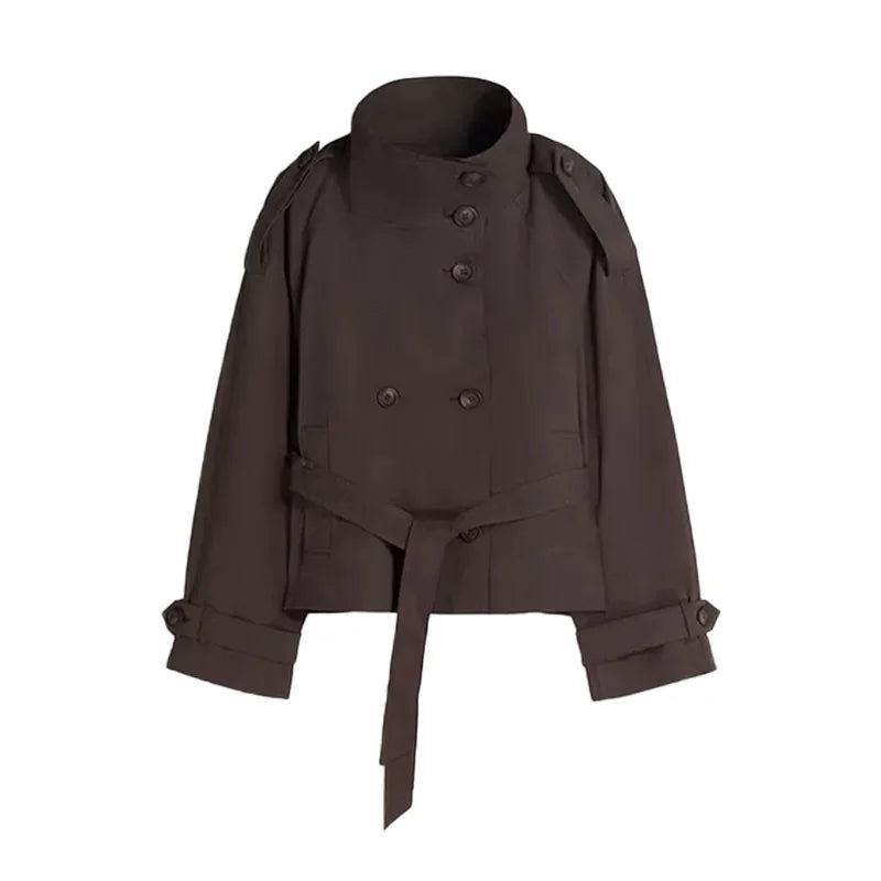 Belted Double-Breasted Trench Coat - view 7