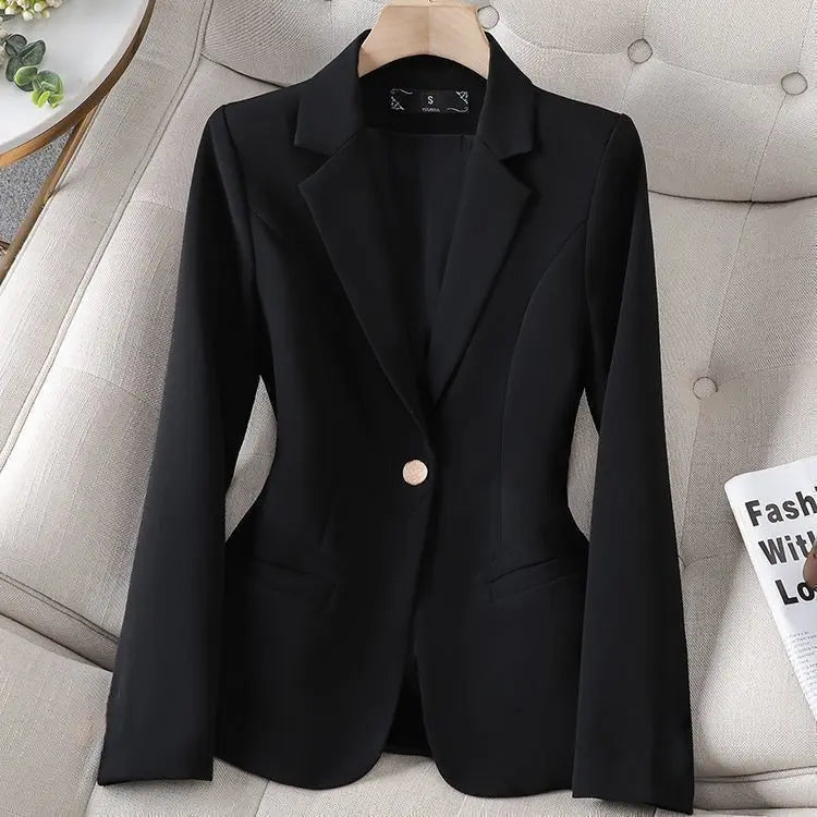 Slim One-Button Short Blazer - view 5