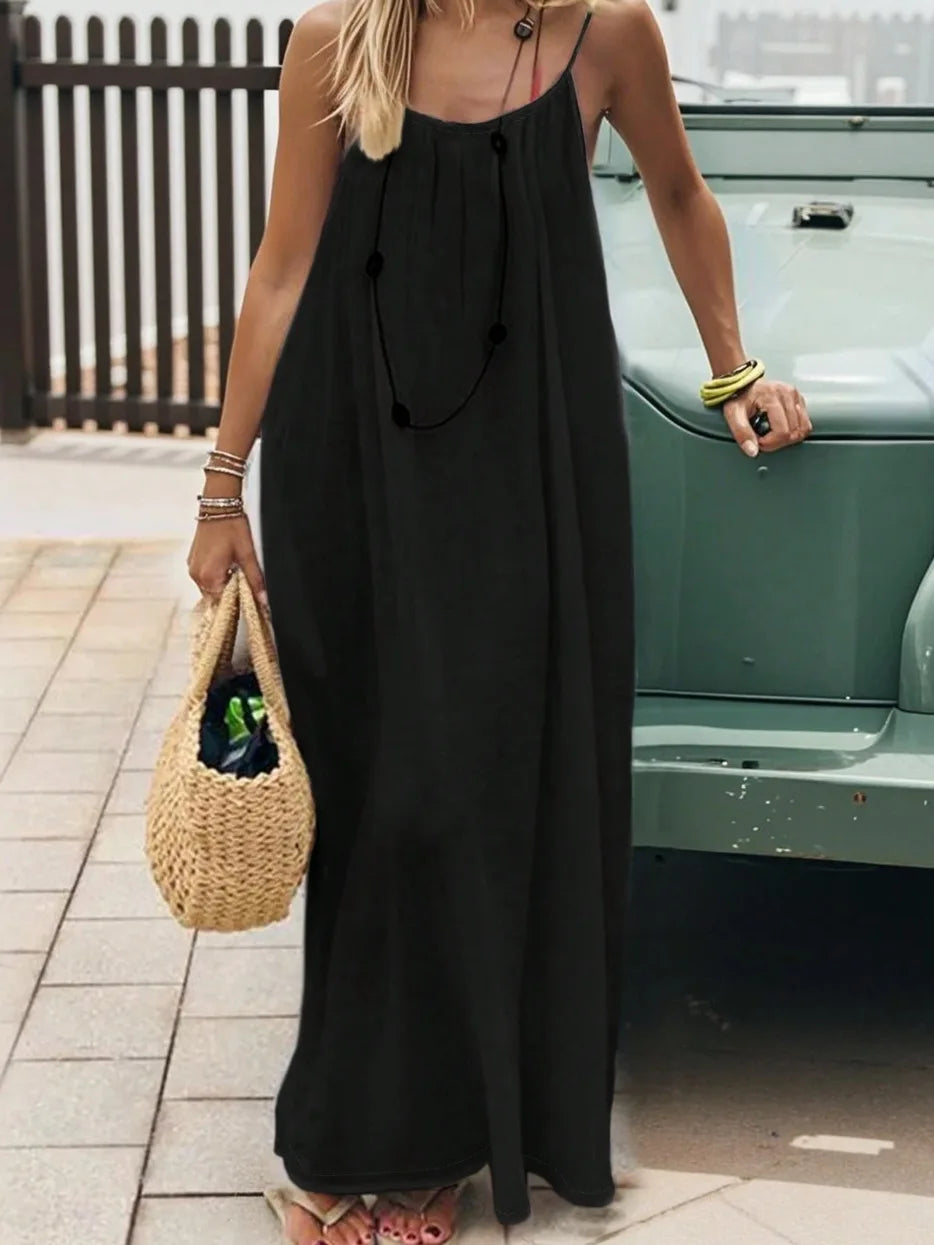 Halter Spaghetti-Strap Midi Dress - view 20
