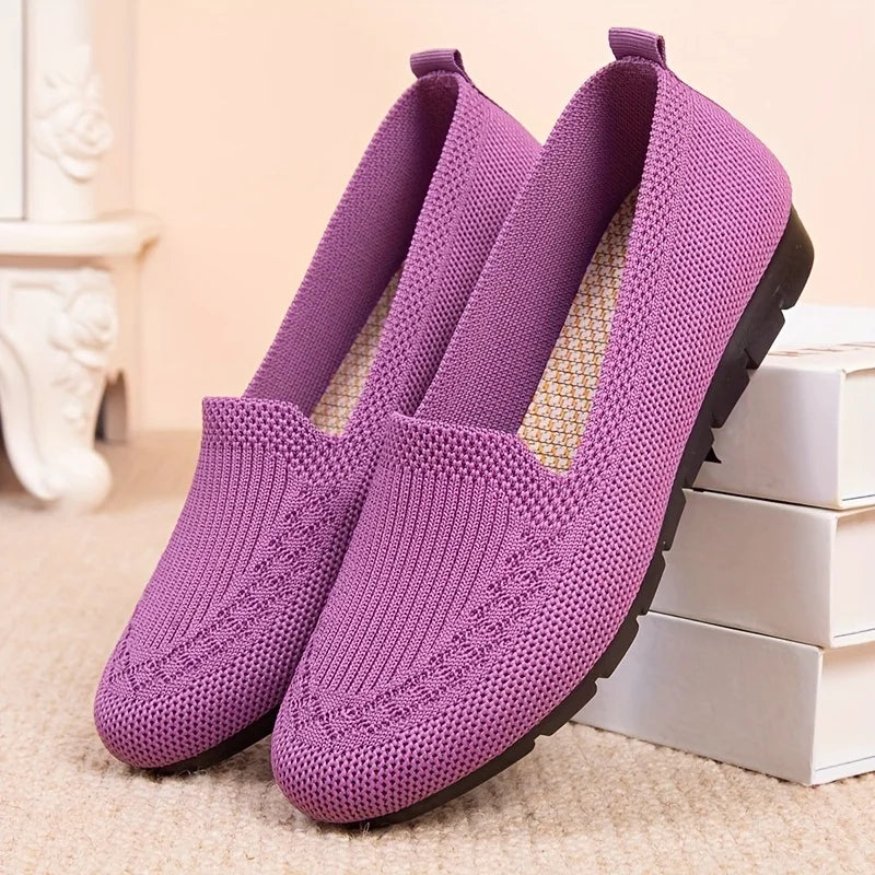 Knit Slip-On Loafer Flats - view 6