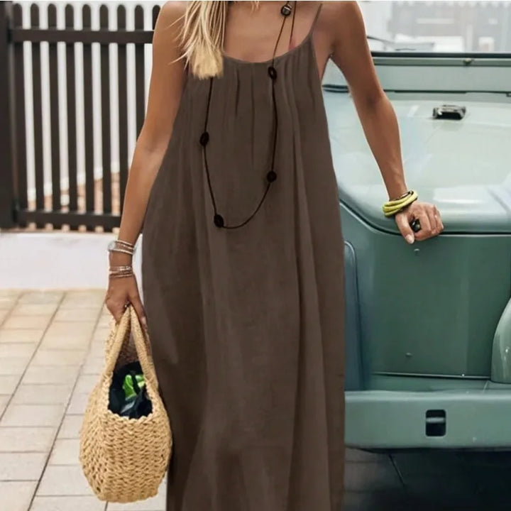 Halter Spaghetti-Strap Midi Dress - view 2