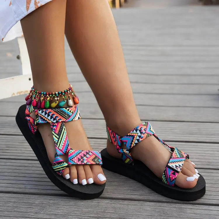 Hemp-Rope Flat Beach Sandals - view 4