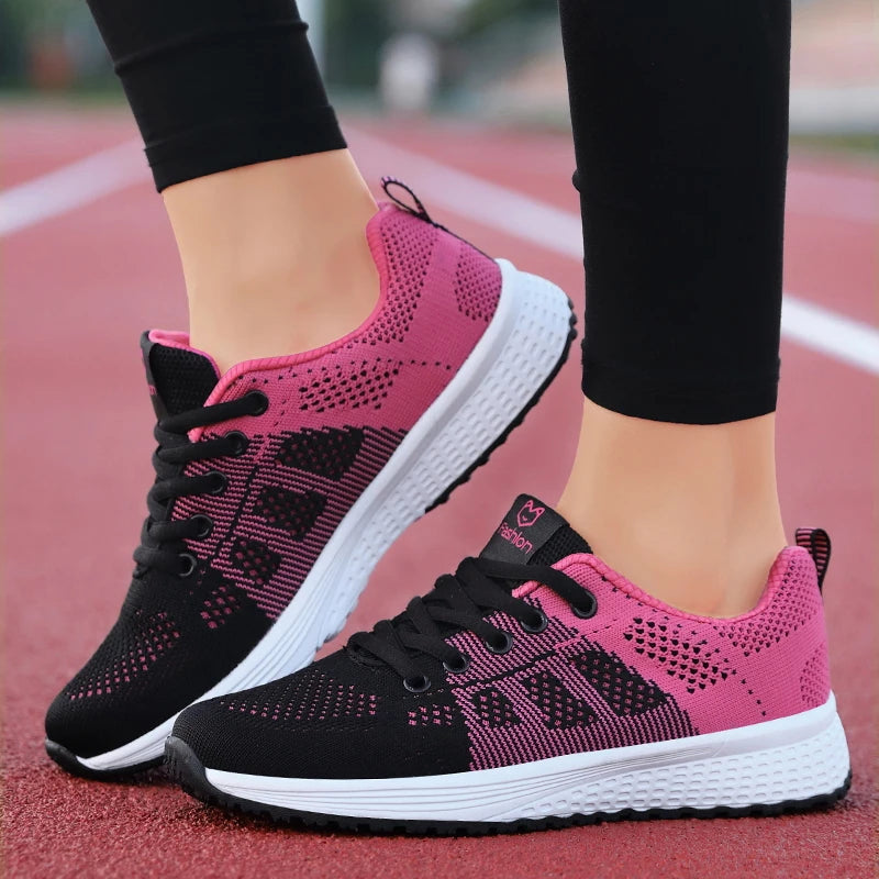 Mesh Platform Running Sneakers - view 3