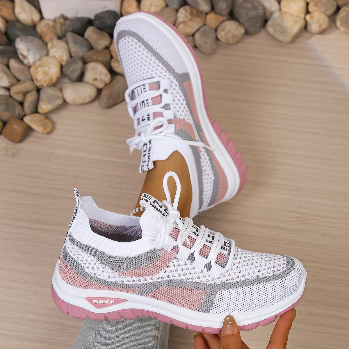 Two-Tone Casual Work Sneakers - view 8