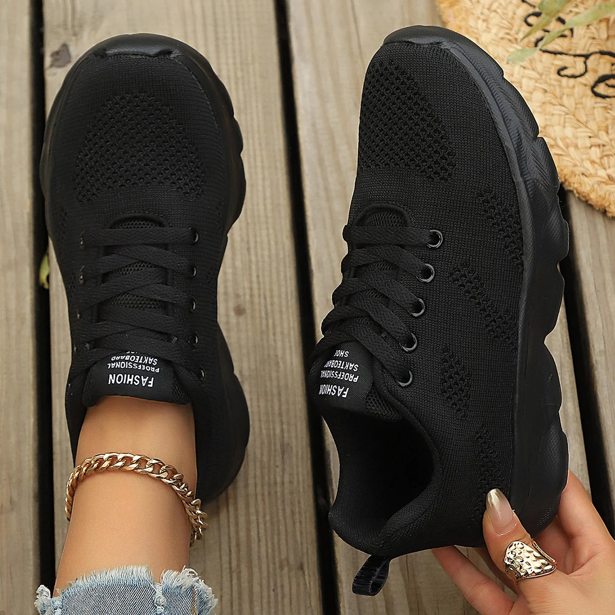 Mesh Platform Running Sneakers - view 12