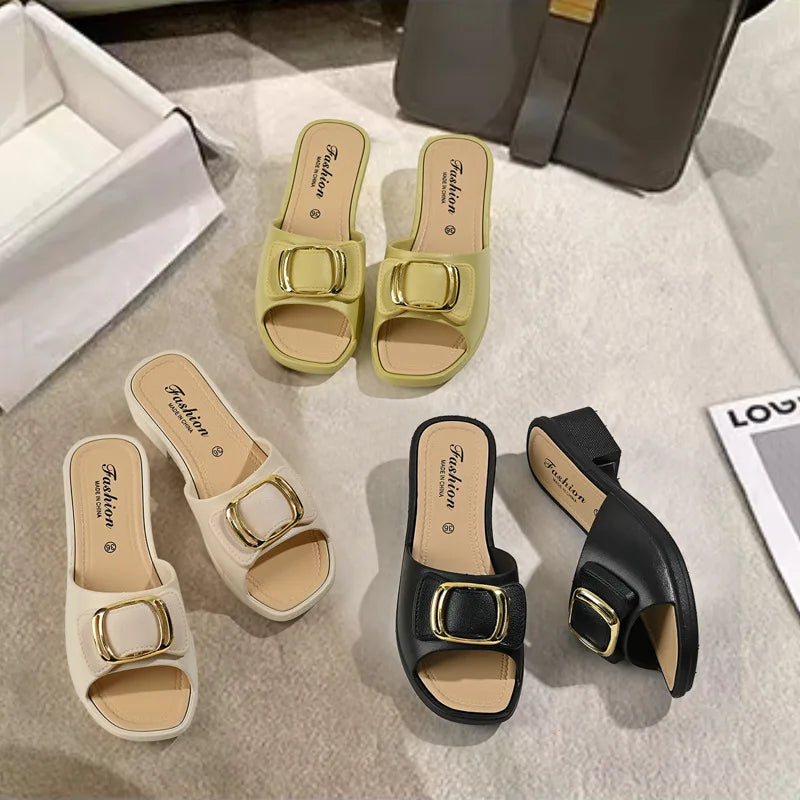 Thick-Sole Slide Flip-Flops - view 5