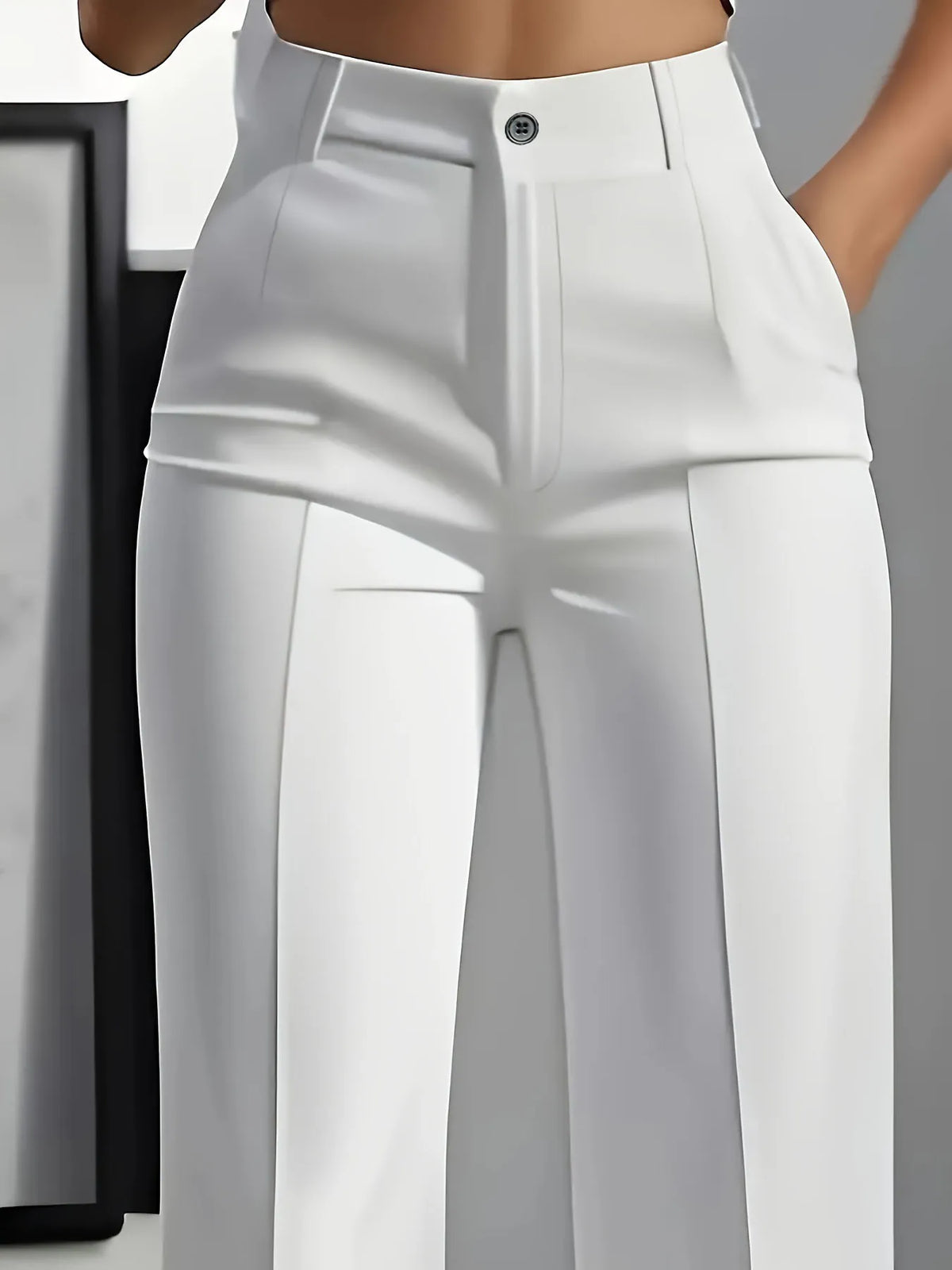Draped Straight-Cut Suit Trousers - view 2
