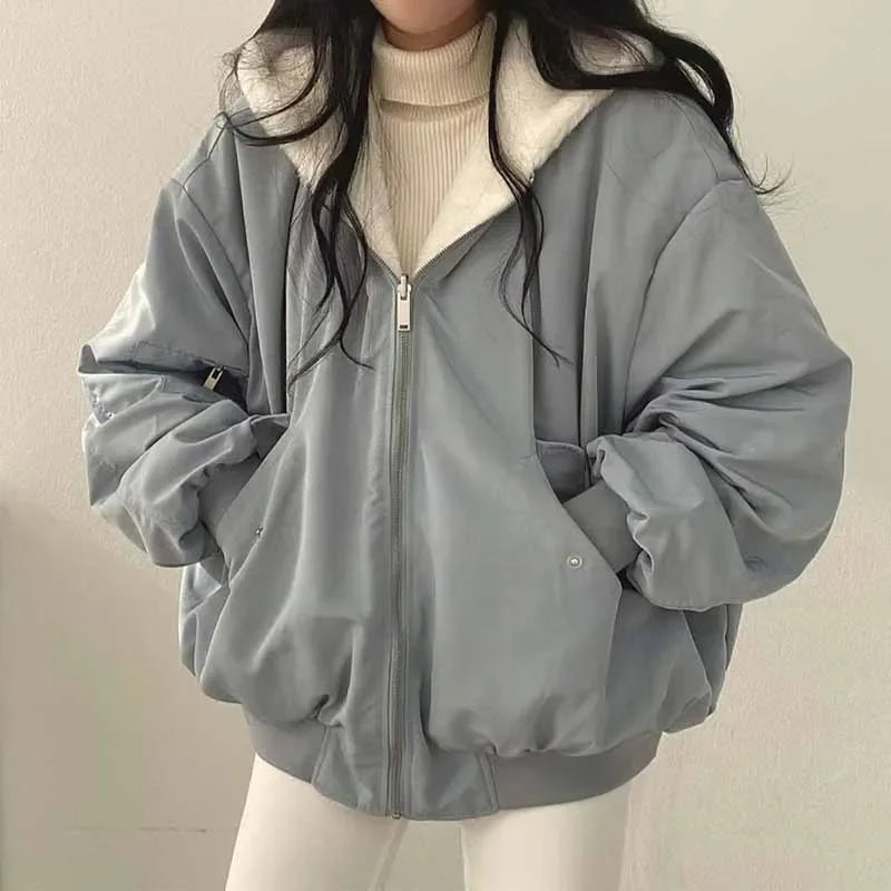 Hooded Fleece Zip-Up Parka - view 6