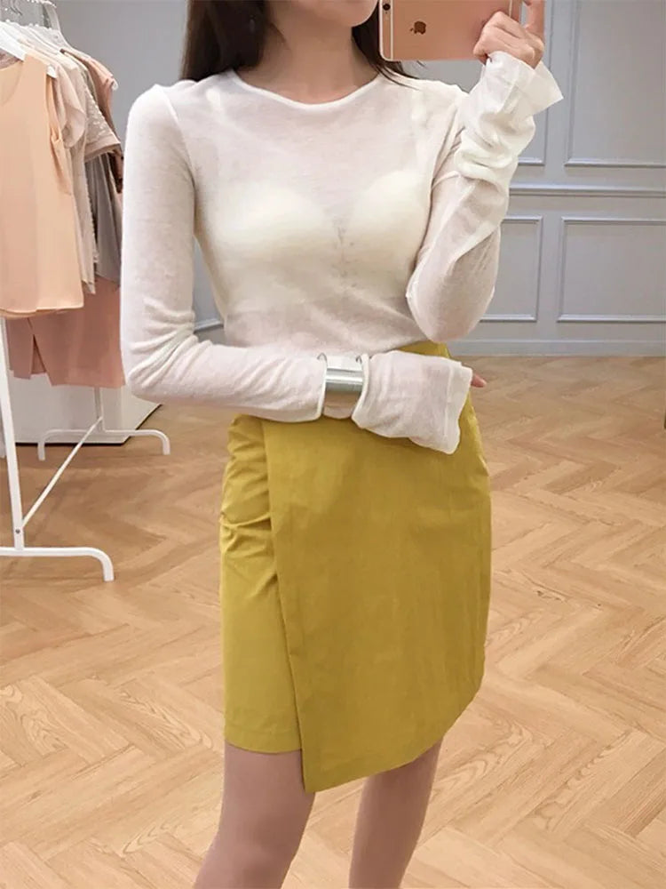 Slim Elastic Long-Sleeve T-Shirt - view 6