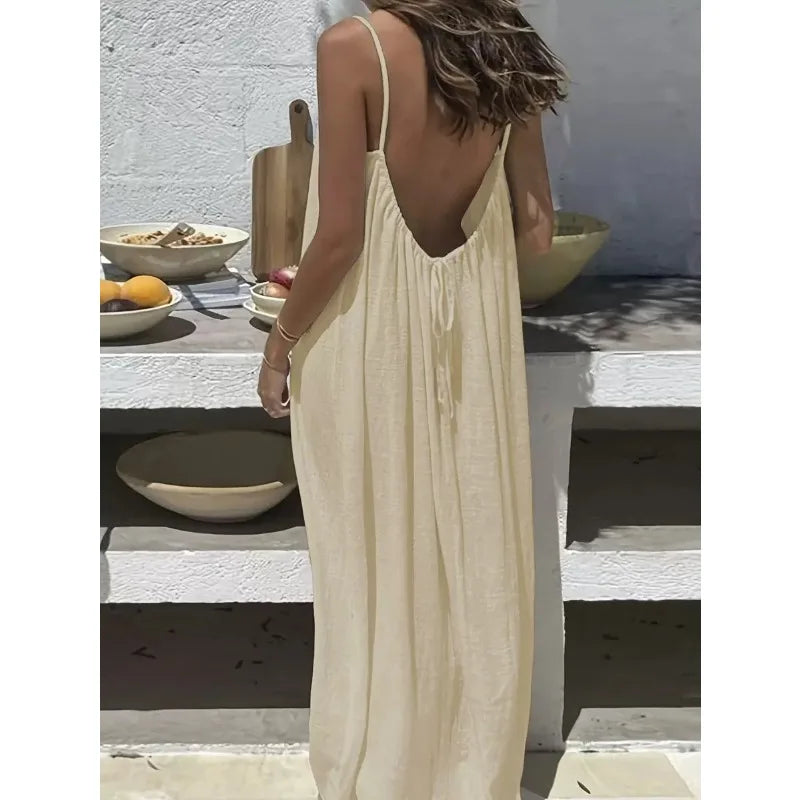 Halter Spaghetti-Strap Midi Dress - view 6