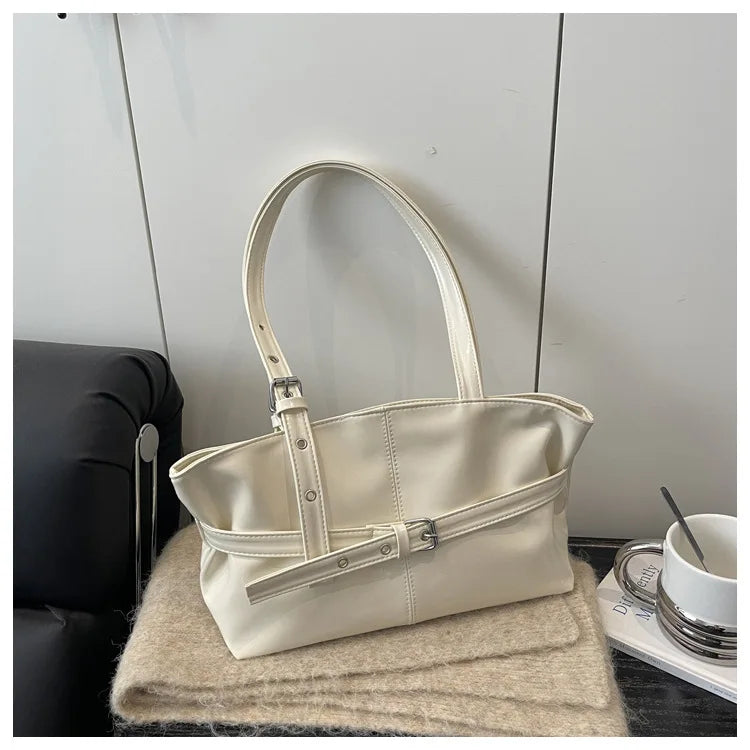 Retro Minimalist Tote Shoulder Bag - view 7