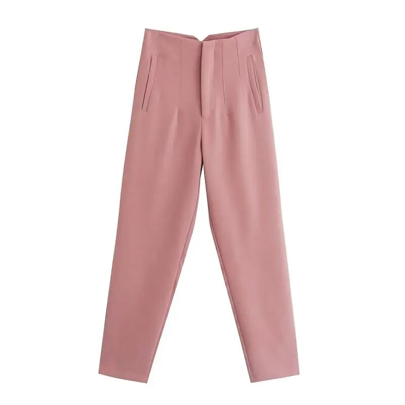 High-Waist Pencil Office Trousers - view 6