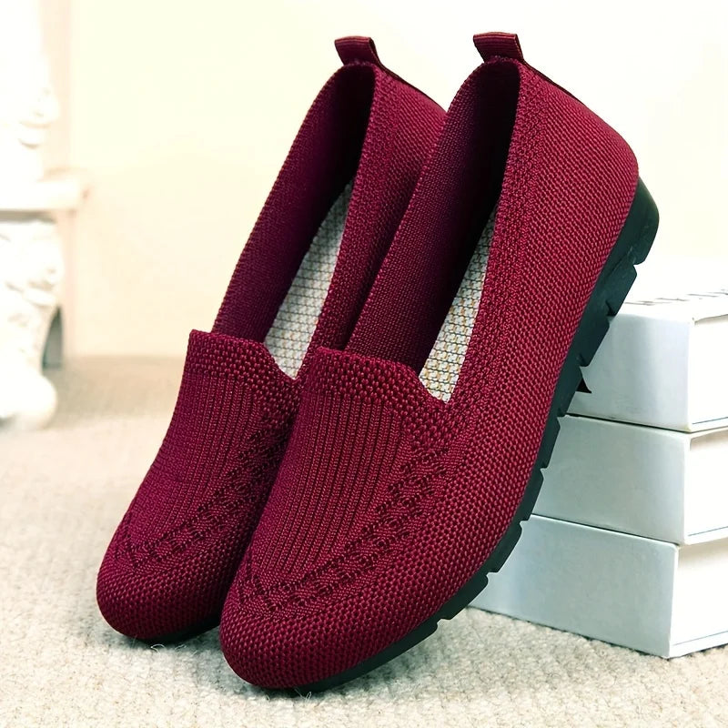 Knit Slip-On Loafer Flats - view 8