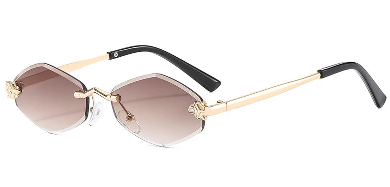 Rimless Polygon Sunglasses - view 8