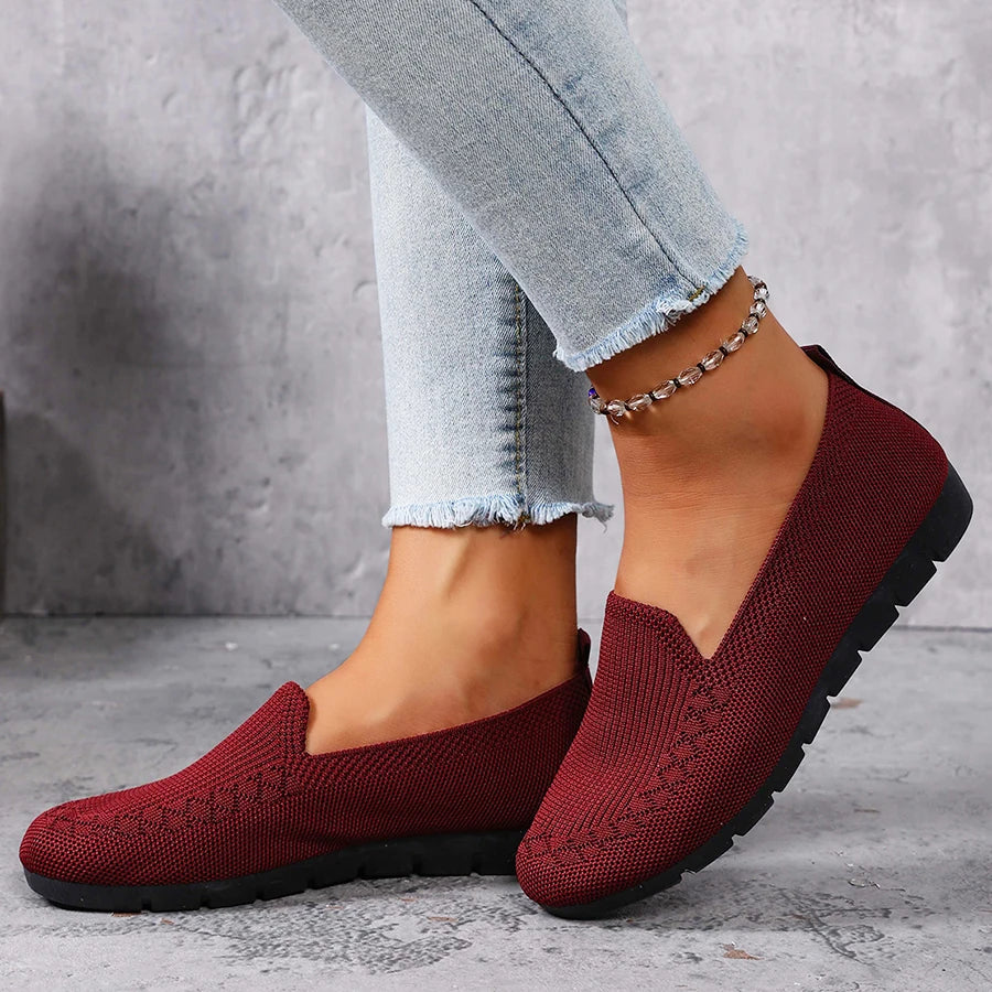 Knit Slip-On Loafer Flats - view 4