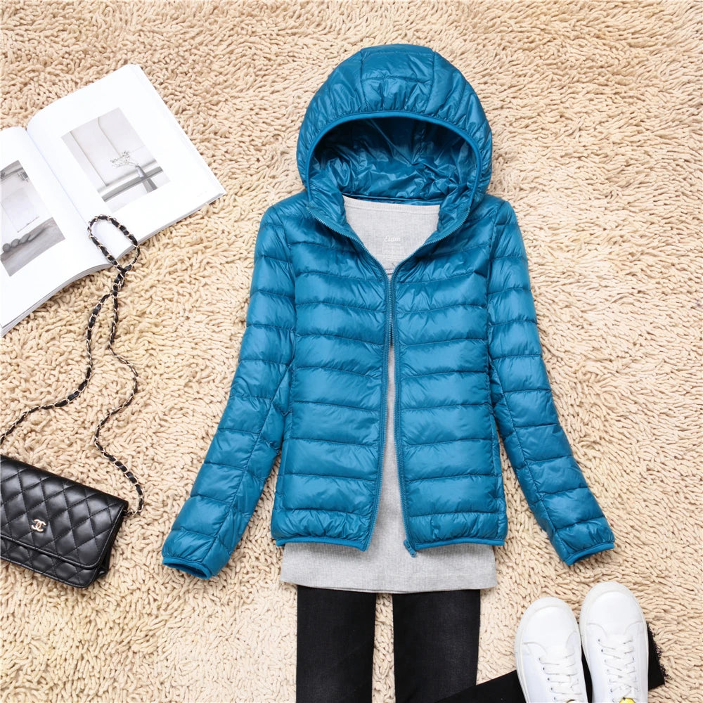 Packable Hooded Puffer Jacket - view 20