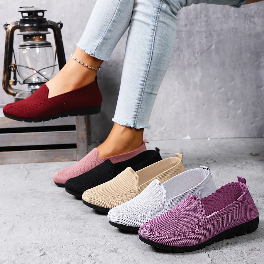Knit Slip-On Loafer Flats - view 3