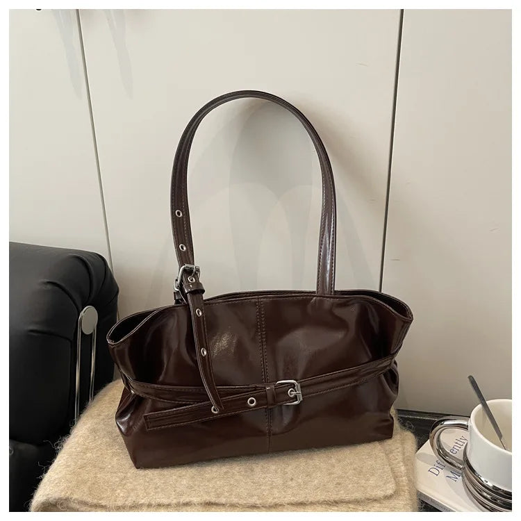 Retro Minimalist Tote Shoulder Bag - view 10