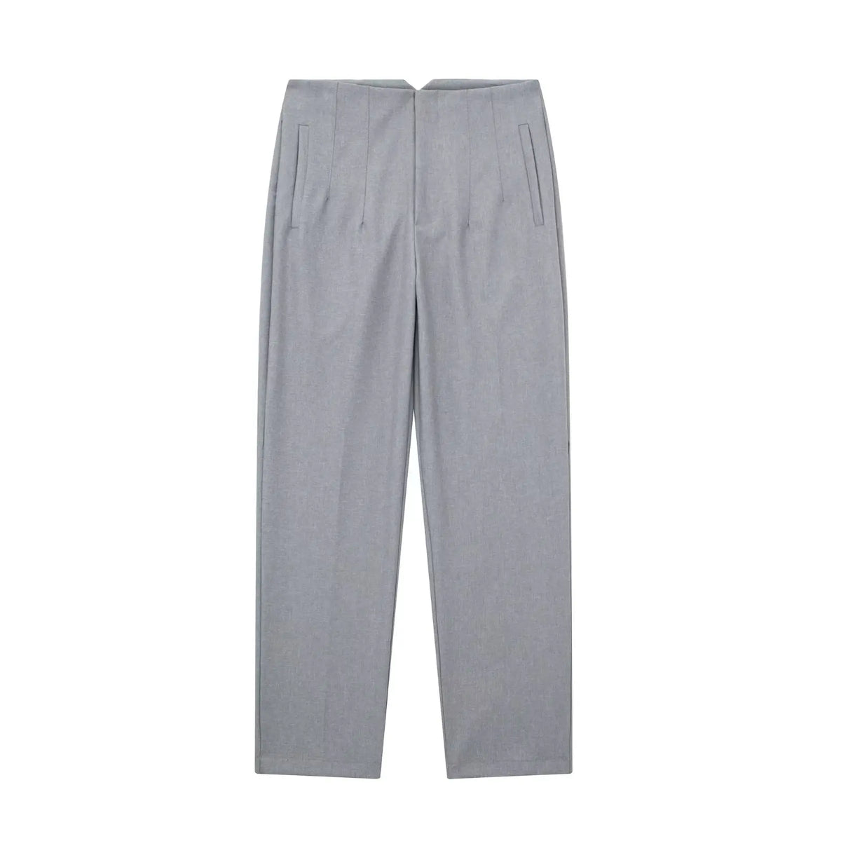 High-Waist Pencil Office Trousers