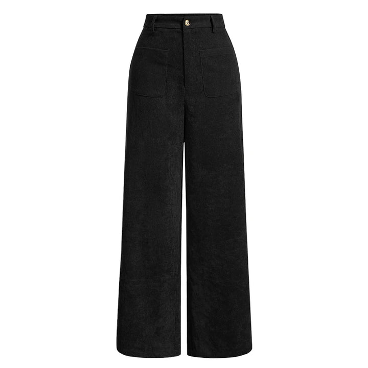 Button-Front Wide-Leg Trousers - view 7