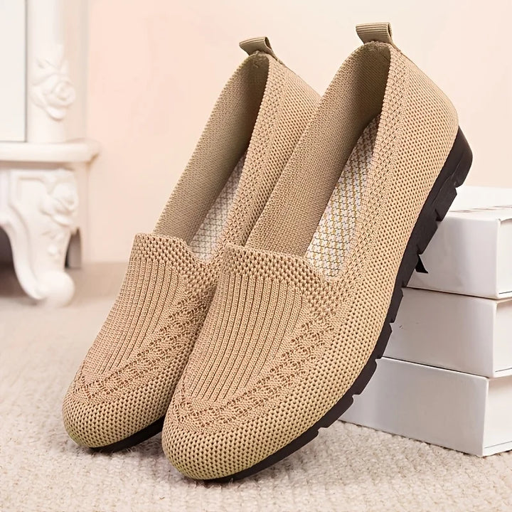 Knit Slip-On Loafer Flats