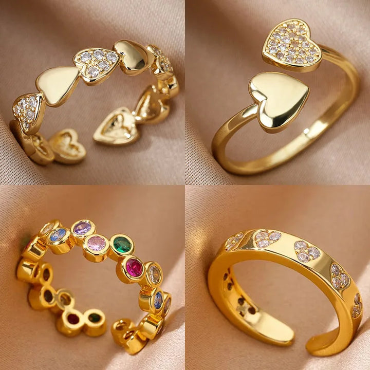 Zircon Heart Ring