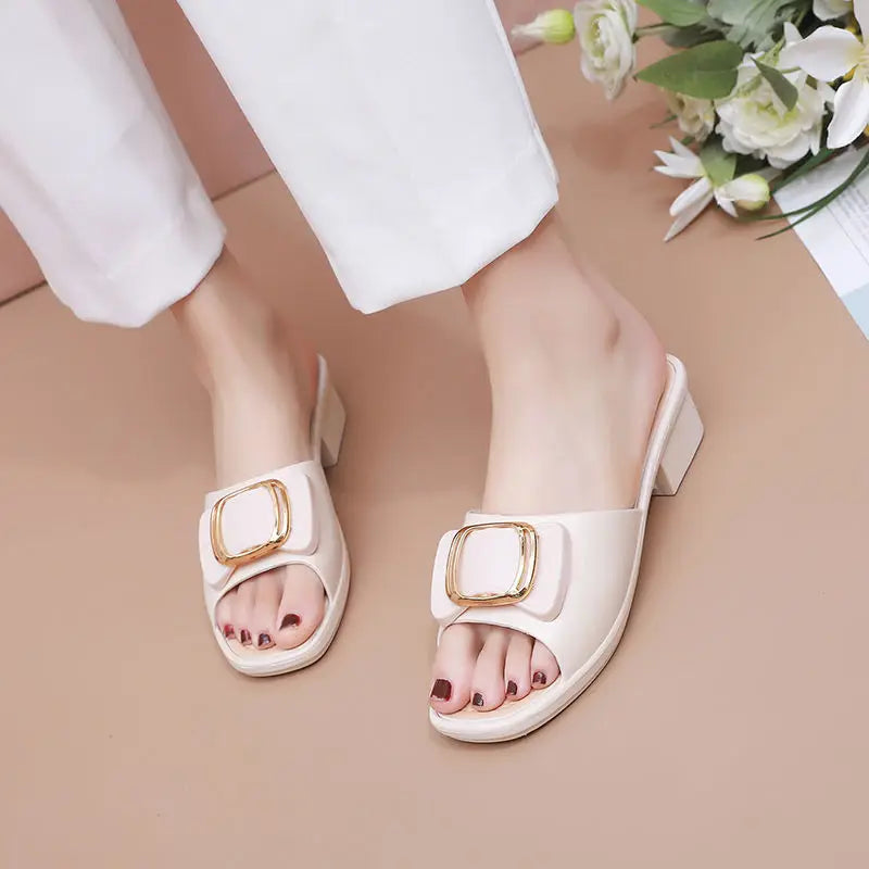 Thick-Sole Slide Flip-Flops - view 2