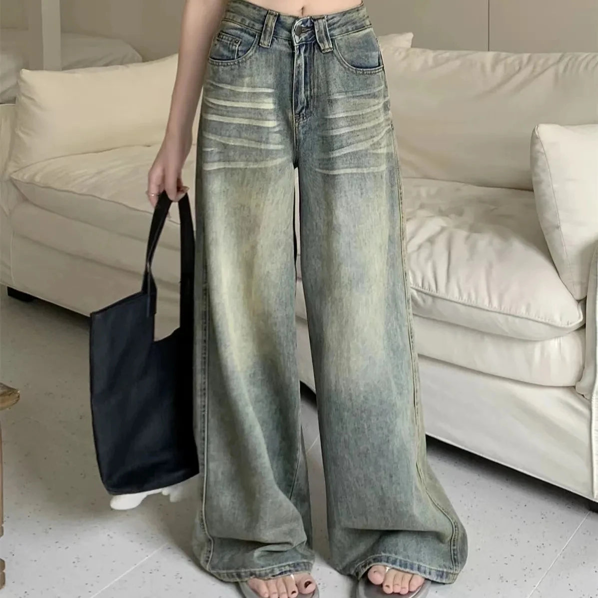 Baggy Wide-Leg Retro Jeans - view 4