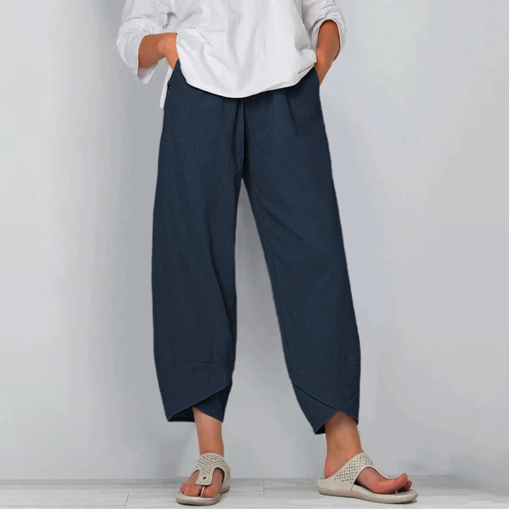 Cotton Linen Harem Pants - view 7