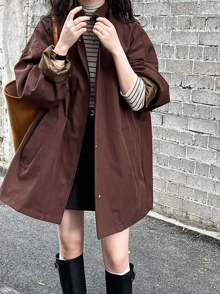 Relaxed Military-Style Trench Coat - view 5