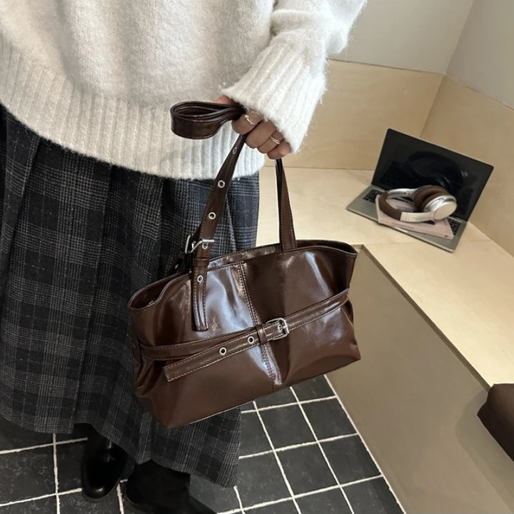 Retro Minimalist Tote Shoulder Bag - view 2
