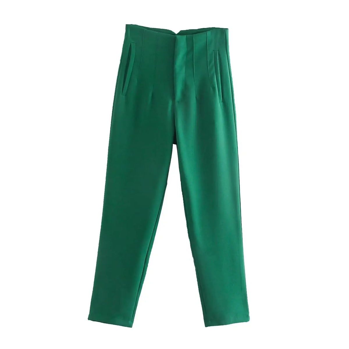 High-Waist Pencil Office Trousers