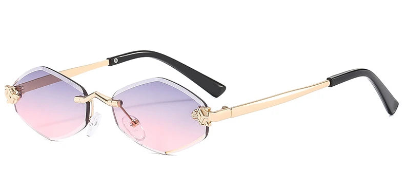 Rimless Polygon Sunglasses - view 11