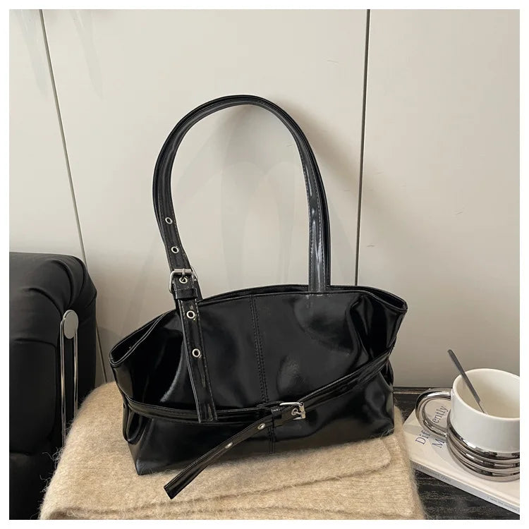 Retro Minimalist Tote Shoulder Bag - view 8