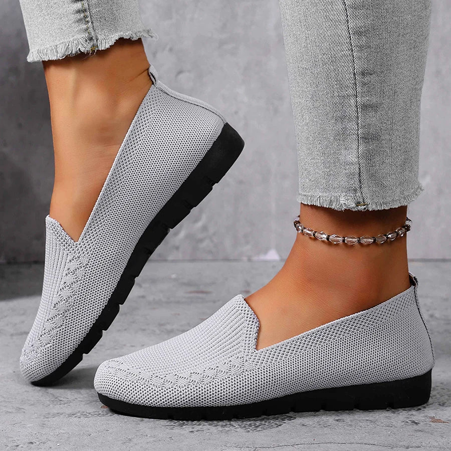 Knit Slip-On Loafer Flats - view 2